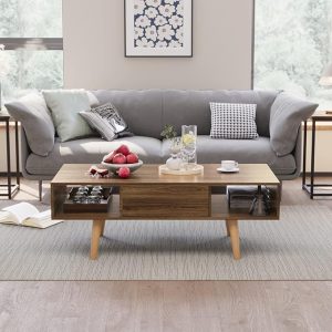 Modern Coffee Table, Brown - CHCT005 - Image 1