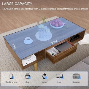 Modern Coffee Table, Brown - CHCT005 - Image 5