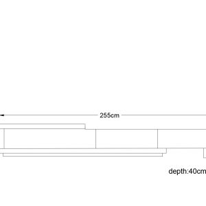 Modern tv unit 255cm - CHTV005 - Image 5