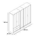 Modern Wardrobe CHWD914 - Image 4