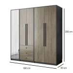 Modern wardrobe CHWD021 - Image 3