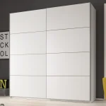 Modern wardrobe white CHWD024 - Image 2