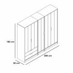 Modern Wardrobe CHWD148 - Image 4