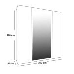 Modern Wardrobe CHWD150 - Image 4