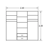 Modern Wardrobe CHWD290 - Image 2