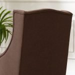 Chocolate Wingback Chair - CHCH017 - Image 3