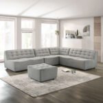 Sectional Sofa Light Grey - CHSC026