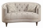 Royal Tufted Curved Sofa Set - CHSS007 - Image 3