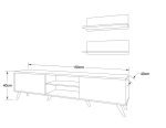 Modern TV unit 180 cm - CHTV161 - Image 5