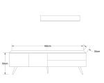 Modern tv unit 160cm - CHTV150 - Image 4