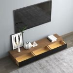 Modern TV unit, Brown & Black - CHTV010 - Image 3