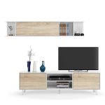 TV Unit, 160cm White & Beige - CHTV98 - Image 2