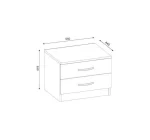 Modern beside table white CHBST005 - Image 2