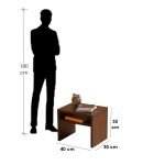 Side Table-Brown CHST0657 - Image 4