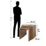 Modern Beige Side Tables Set CHST0665 - Image 3