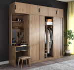 Modern Wardrobe With Desk – CHDSS003