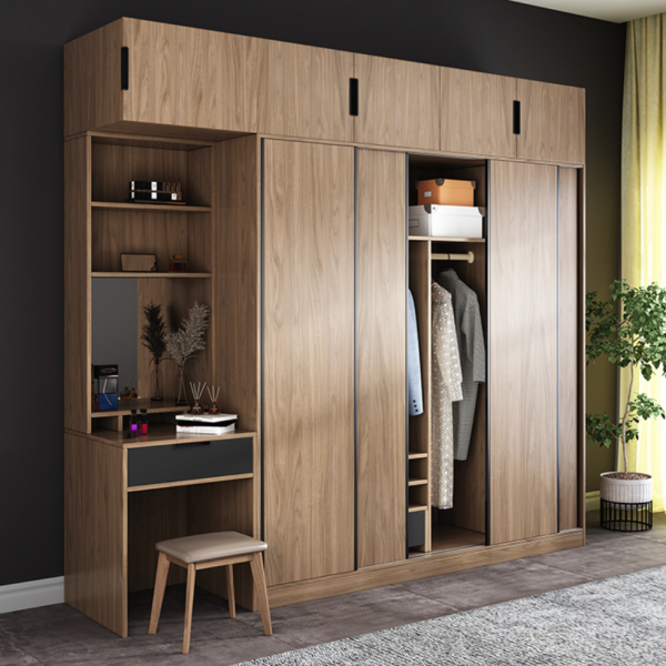 Modern Wardrobe With Desk – CHDSS003