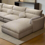 Modern Sofa with Pouf – CHSC050 - Image 2