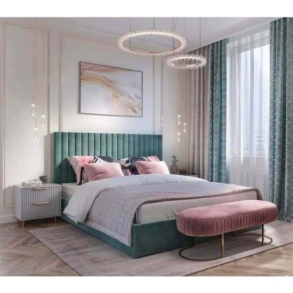 Bed 120x185x205 cm - Green - CHB45