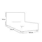 Italian chipboard Wood Bedroom 4 Pieces - Grey and Brown - Image 5