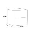 European Union Wood Bedroom Set 4 pieces - Beige - Image 3