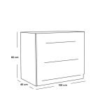 European wood Bedroom Set 5 Pieces - Beige and Grey - Image 3