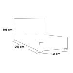 European wood Bedroom Set 5 Pieces - White - Image 2