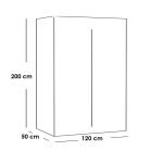 European wood Bedroom Set 5 Pieces - White - Image 3