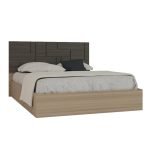 MDF Wood Bedroom Set 6 Pieces -Brown and Beige - Image 9