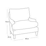 2 Chairs & Pouf - 3 Pieces - Beige and Black - Image 4