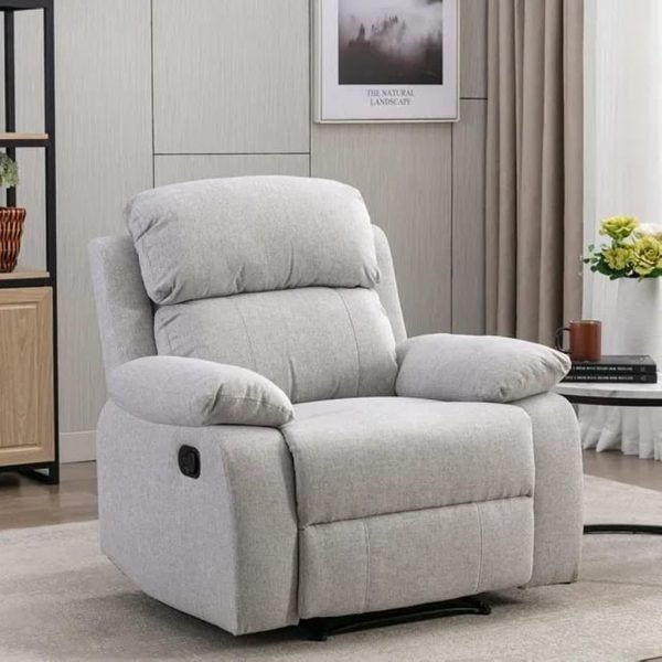 Musky Wood And Linen Reclancer Chair - Grey