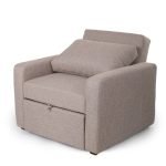 Beech wood and beech rolls and Lenin Bed Chair - 97x85x87 cm