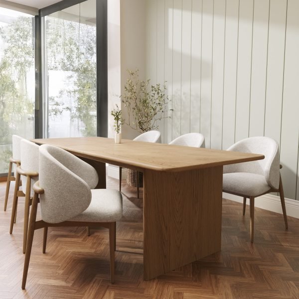 Dining Table Set with 6 Curved Chairs – CHDRS004