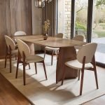Dining Table Set with 6 Curved Chairs – CHDRS007