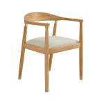 Ceramic and Oak Dining Table and 6 Oak Curved Dining Chairs – CHDRS012 - Image 4