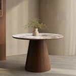 Neutral Ceramic Round Dining Table 4 Dining Chairs – CHDRS013 - Image 5