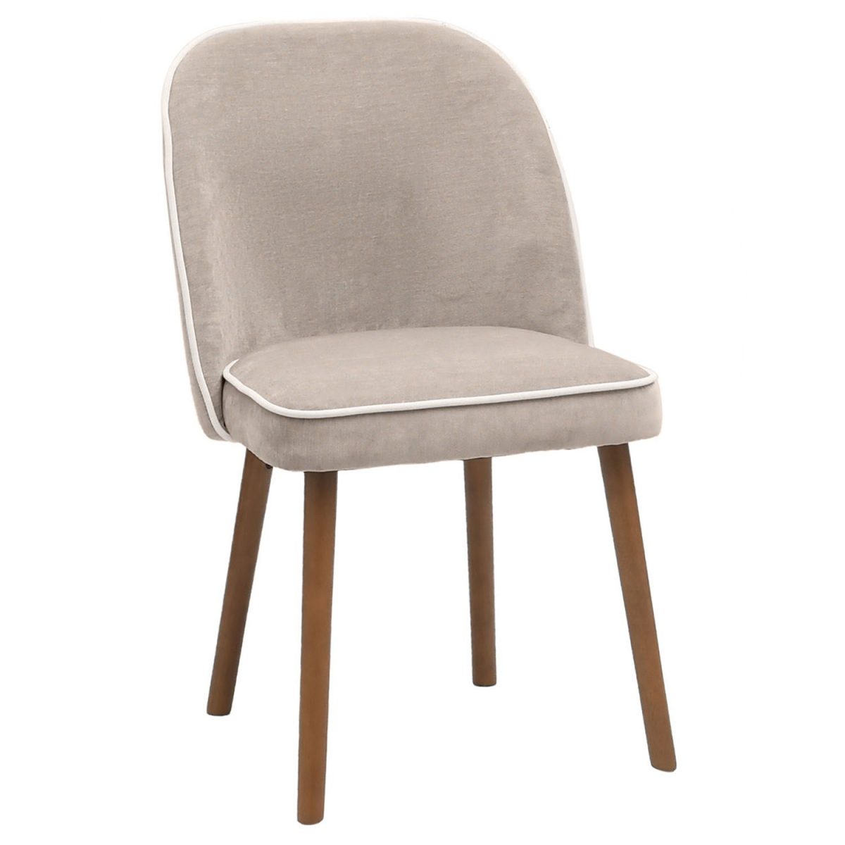 Round Ceramic Dining Table Set with 4 Piped Chairs – CHDRS014 - Image 2