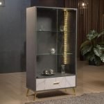 MDF Wood Dining Room 10 Pieces - Grey and White - Image 2