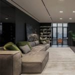 Beech Wood and Velvet Fabric L-Shape Sofa - Beige - Image 2