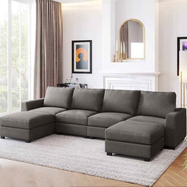 Beech Wood 4 Seaters Sofa