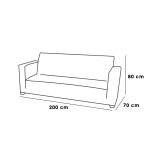 Swedish Wood and Velvet Jaguar Fabric Living Room Set 2 pieces Grey - Image 2