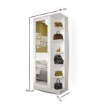 MDF Wood Shoe Organizer 80x40x190 cm – CHTOP48 - Image 4