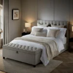 Button Tufted Bed – CHBDN03-BEIG