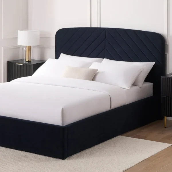 Button Tufted Bed – CHBDN06-BLK