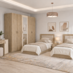 Modern MDF Twin Bedroom Set – CHBDRCI001T