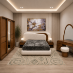 Natural Wood Modern Bedroom Set – Brown Contemporary Master Bedroom - CHBDRNT010B