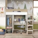Kids Bunk Bed Frame & Study Table – CHBRK001