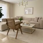 Natural Beech Wood L-Shape Sofa & Pouf – CHHMPSOFA20 - Image 5