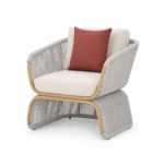 Luxury Outdoor Rope Lounge Chair | Contemporary Garden Accent Chair - CHOTCH-H31 - Image 6