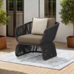 Luxury Outdoor Rope Lounge Chair | Modern Patio Armchair - CHOTCH-H32